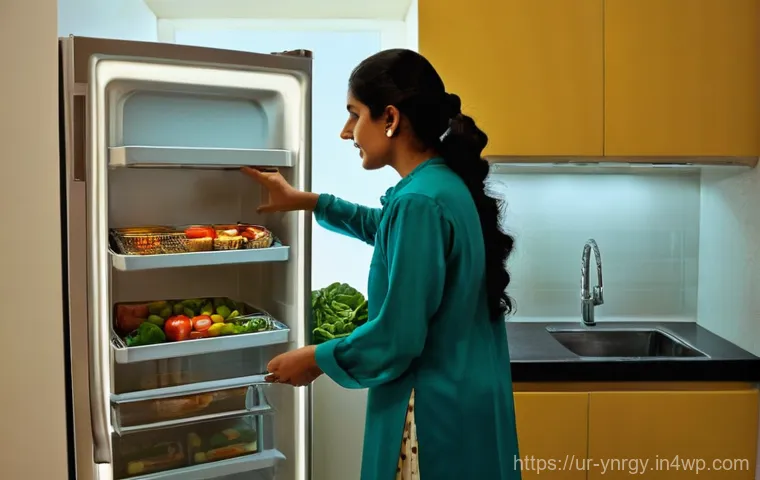 에너지 절약을 위한 주방 기구 사용법 - **Prompt:** A brightly lit, clean Pakistani kitchen. A modestly dressed woman, wearing a traditional...