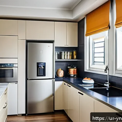 에너지 절약을 위한 요리 도구 추천 - A modern kitchen interior featuring energy-saving appliances popular in Pakistani homes, such as a s...