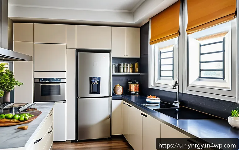 에너지 절약을 위한 요리 도구 추천 - A modern kitchen interior featuring energy-saving appliances popular in Pakistani homes, such as a s...